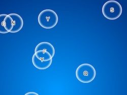 typing game bubbles