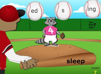 Base Word Baseball (Learning Suffix)