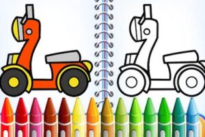 Cute Bike Coloring Book Cute Bike Coloring Book