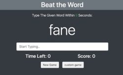beat the word