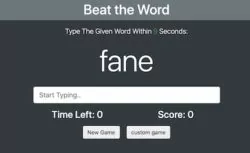 beat the word