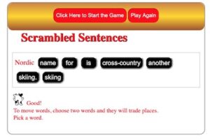 scrambled Sentences