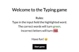 typing speed game