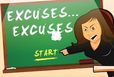 Fun Online Typing Game - Excuses Excuses (Teacher In Classroom)