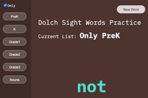 dolch sight words