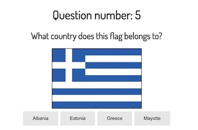 Geography Quiz: What is the Population, Capital, and Flag of a Country?