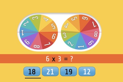 Multiplication Roulette - Educational Games For Kids