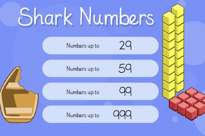 Shark Numbers - Educational Games For Kids