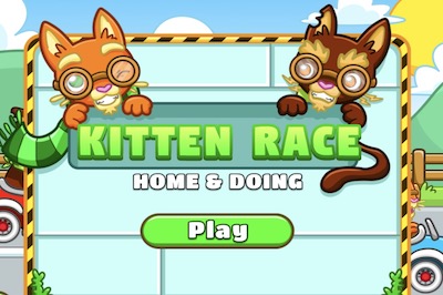 Kitten Race - Home and Doing (Vocabulary)