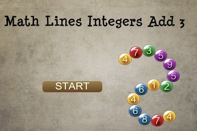 Math Lines Integers - Add to get 3 - Educational Games For Kids