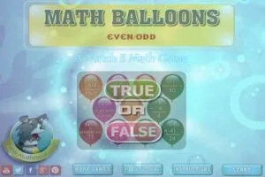 Math Balloons – Even Odd
