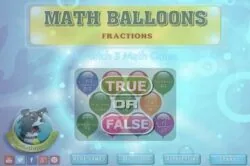 Math Balloons – Fraction Arithmetic