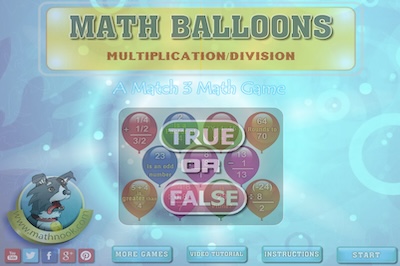 Math Balloons - Multiplication &amp; Division