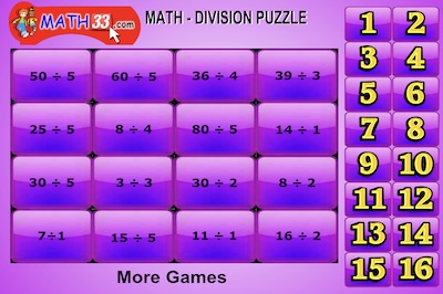 Math Division Puzzle