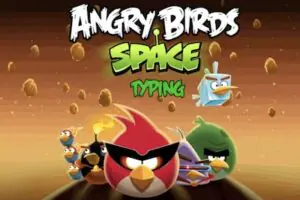 angry birds space typing game