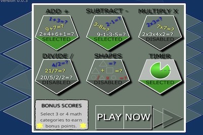 Shapes, Angles, and Arithmetic Game