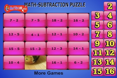 Math Subtraction Puzzle