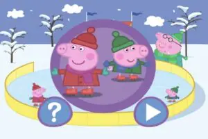 peppa pig ice skating