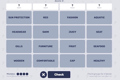 Connection Game (Words)