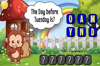 Monkey Trouble Spelling Adventure