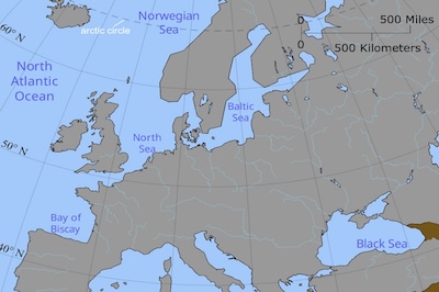 Find European Countries on the Map