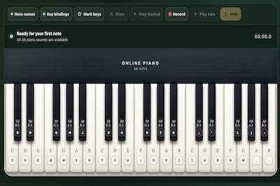 Virtual Piano (Online Piano)