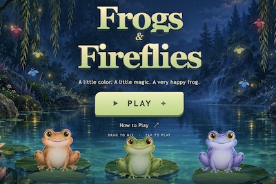 Frogs and Fireflies - Color Mixing Game